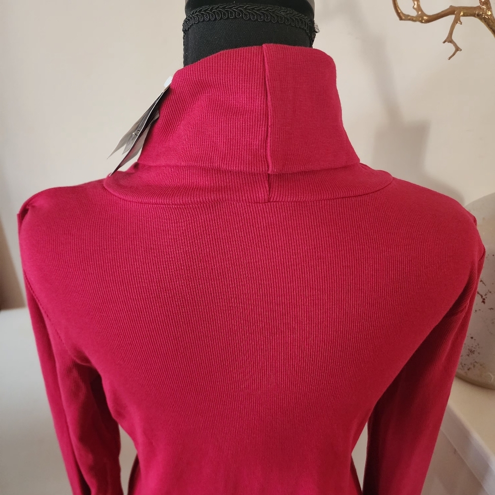 š„Ralph Lauren | Cotton-Blend Turtleneck Dress - Picture 9 of 12
